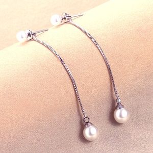 Drop Earrings simulated pearl
